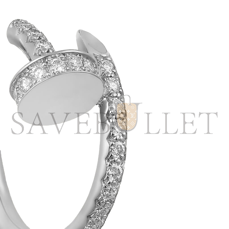 CARTIER JUSTE UN CLOU HOOP EARRINGS, SMALL MODEL, PAVED B8301431